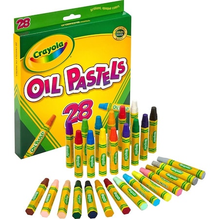 Crayola Oil Pastels, 28/ST, Opaque/Ast PK CYO524628